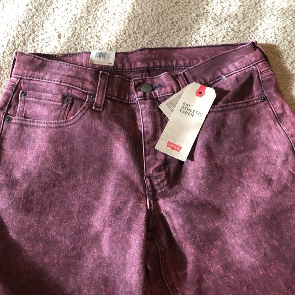 NWT LEVI’S 541 ATHLETIC TAPER STRETCH ROSE JEANS - Picture 6 of 6